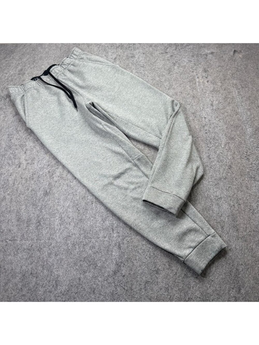 Nike Jogger Men M Gray Big Swoosh Therma Tapered Cuffed 29" Training 932257